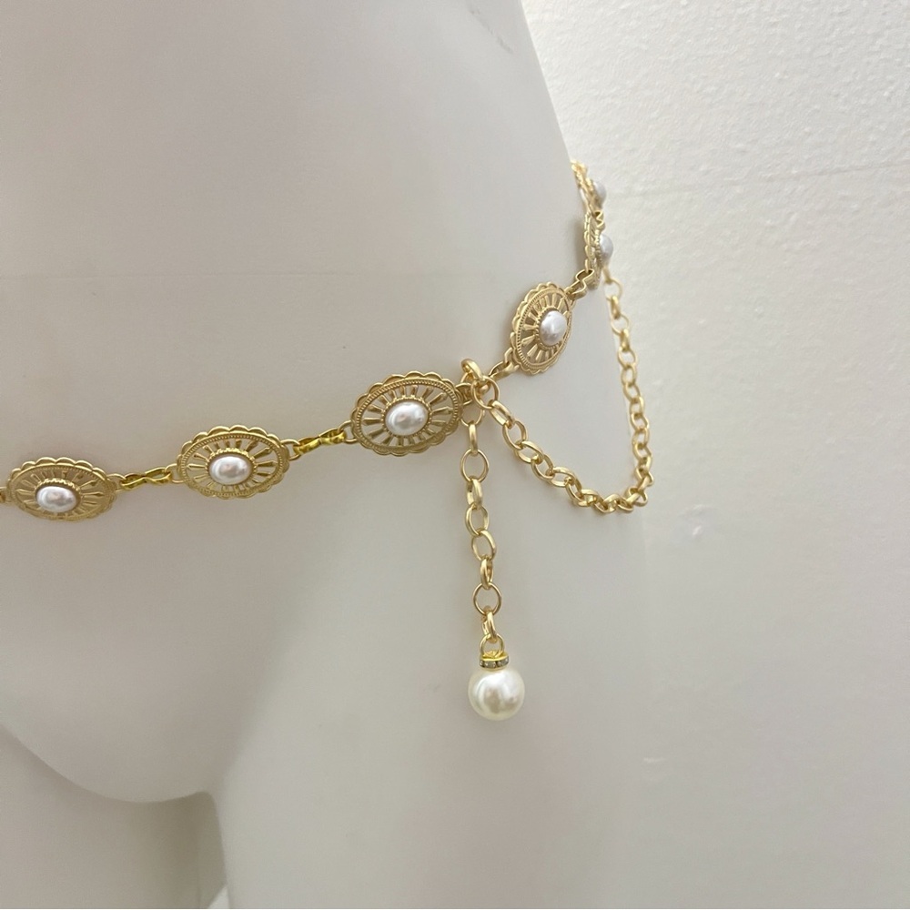 Vintage Style Layered Gold Chain Belt Dress Sweater Belt Womens Accessories - Picture 6 of 13